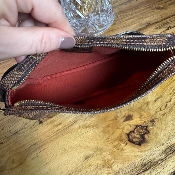 Louis Vuitton Damier Ebene Trousse Make Up Bag with Strap SP1909 - Picture 4 of 8